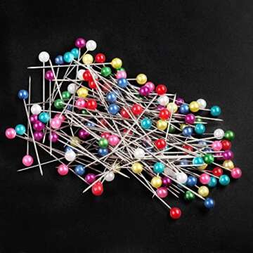 600 PCS Pearlized Ball Head Sewing Pins for Crafts
