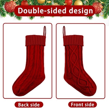 XIMISHOP Personalized Christmas Stockings - 6 Pack