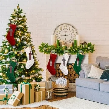XIMISHOP Personalized Christmas Stockings - 6 Pack