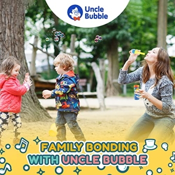 Uncle Bubble Mini Bubble Blower for Kids - Blow Thousands of Bubbles