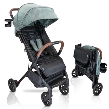 Strolee Lightweight Baby & Toddler Stroller, Ultra Compact, Airplane-Friendly Travel Stroller, One-H...