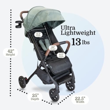 Strolee Lightweight Travel Stroller - Convenient & Compact