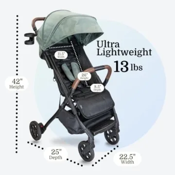 Strolee Lightweight Travel Stroller - Convenient & Compact