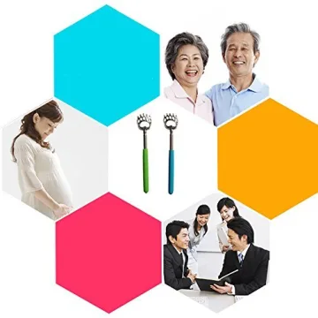 CERRXIAN 4-Pack Extendable Bear Claw Back Scratcher