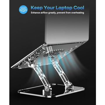Lpoake Adjustable Ergonomic Laptop Stand for All Devices