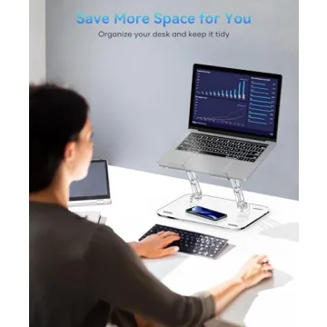 Lpoake Adjustable Ergonomic Laptop Stand for All Devices