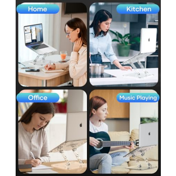 Lpoake Adjustable Ergonomic Laptop Stand for All Devices