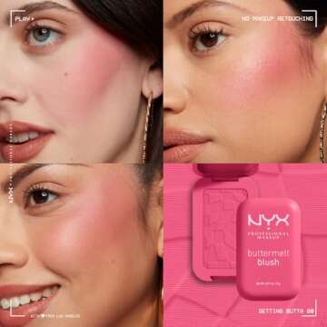 NYX Buttermelt Powder Blush - Long-lasting Vegan Formula