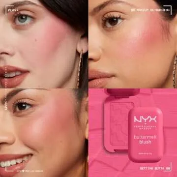 NYX Buttermelt Powder Blush - Long-lasting Vegan Formula