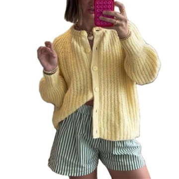 Stylish Women Button Down Cardigan Sweater for Casual Wear