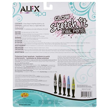 Alex Spa Glow Sketch It Nail Pens for Creative Girls