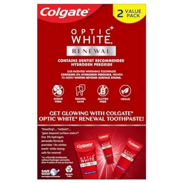 Colgate Optic White Renewal Whitening Toothpaste - 3% Hydrogen Peroxide