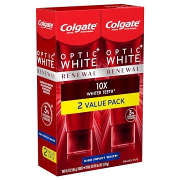 Colgate Optic White Renewal Whitening Toothpaste - 3% Hydrogen Peroxide