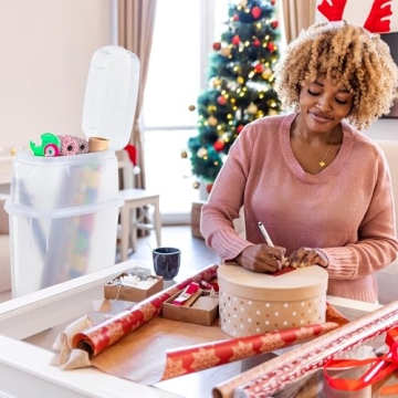 Rubbermaid Wrapping Paper Storage Organizer for Gift Wrap Essentials