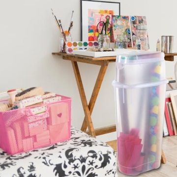 Rubbermaid Wrapping Paper Storage Organizer for Gift Wrap Essentials
