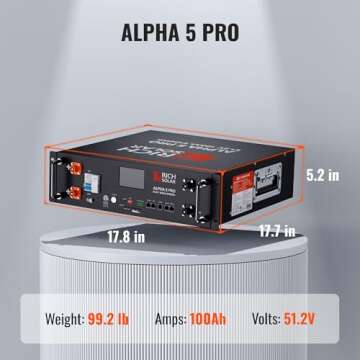 RICH SOLAR 51.2V 100Ah LiFePO4 Lithium Battery 5.12kWh Server Rack Battery UL1973 UL9540A Certified ...