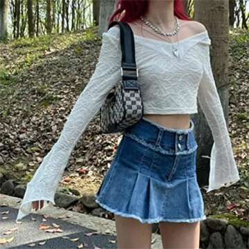 Elegant Lace Ruffle Crop Top for Summer Style