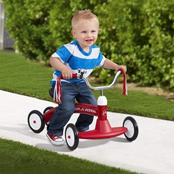 Radio Flyer Scoot-About, Toddler Ride On Toy, Kids Ride On Toy for Ages 1-3, 23.5" Large x 14.5" W x 16.5" H