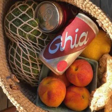 Ghia Non-Alcoholic OG Le Spritz, 8 Fl Oz (4-Pack) | Mocktail & Cocktail Mixer, Zero Proof Sparkling Apéritif with Soothing Herbal Extracts | No Added Sugar, No Artificial Flavors, Caffeine-Free