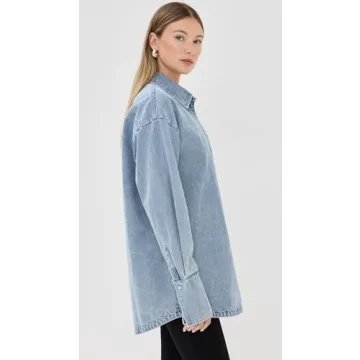 Lioness Women's Off Duty Denim Shirt | Trendy Casual Style