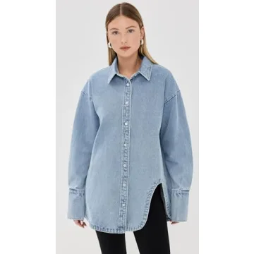 Lioness Women's Off Duty Denim Shirt | Trendy Casual Style