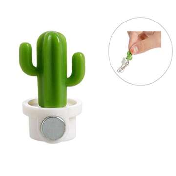 TabEnter Decorative Refrigerator Magnets, Perfect Fridge Magnets for House Office Personal Use (12Pcs Cactus)