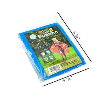 Lingito Family Rain Ponchos | Waterproof & Disposable