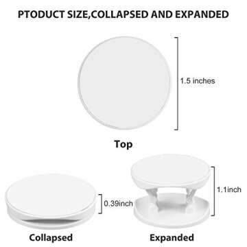 Weewooday 30 Phone Grip Holder with Double-Sided Sticker Phone Finger Expanding Stand Holder for Alm...