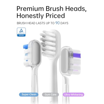 Laifen Wave Electric Toothbrush, Oscillation & Vibration Sonic Electric Toothbrush for Adults with App, 3 Brush Heads, IPX7 Waterproof Magnetic Rechargeable Travel Powered Toothbrush (ABS White)