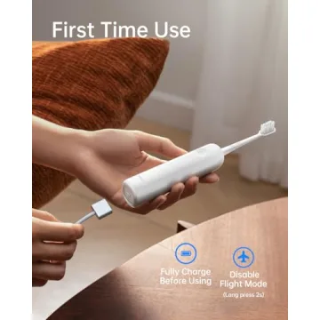 Laifen Wave Electric Toothbrush, Oscillation & Vibration Sonic Electric Toothbrush for Adults with App, 3 Brush Heads, IPX7 Waterproof Magnetic Rechargeable Travel Powered Toothbrush (ABS White)