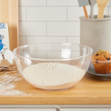 Versatile Clear Plastic Salad Serving Bowls Set of 3 | BPA-Free