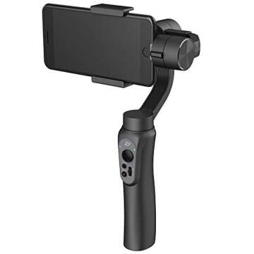 Zhiyun Smooth 4 3-Axis Handheld Gimbal Stabilizer Upgraded Phone Camera Video Mobile Filmmakers w/Focus Pull & Zoom Vertigo Shot for iPhone X 8 Plus 7 6 SE Samsung Galaxy S9+ S9 S8+ S8 S7 GoPro etc.