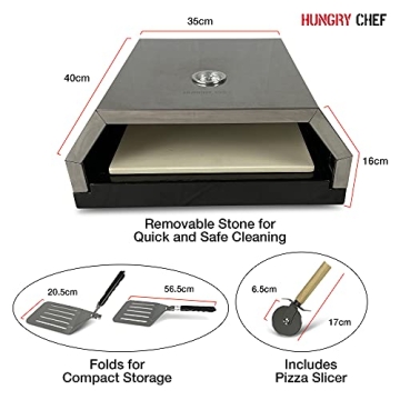 Hungry Chef Pizza Oven For Grill - Fast & Easy Pizza Making