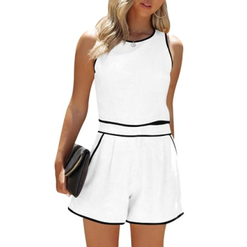 Stylish Fessceruna Women's 2 Piece Summer Outfit Set