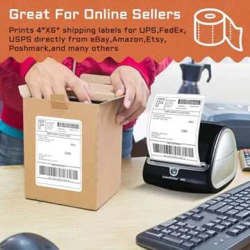 8 Rolls 4XL Direct Thermal Shipping Labels for DYMO 4XL