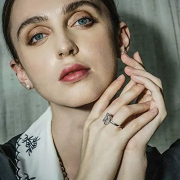 Elegant AINUOSHI 6 Carat Emerald Cut CZ Ring