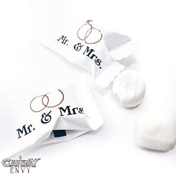 Candy Envy - Mr. and Mrs. Buttermints - 13 oz. Bag - Approximately 100 Individually Wrapped Mints - ...