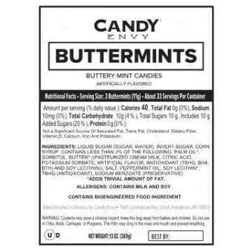 Mr. and Mrs. Buttermints for Weddings - 13oz Bag