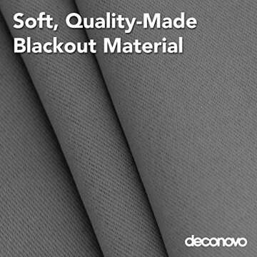 Deconovo Blackout Window Valance for Cozy Homes