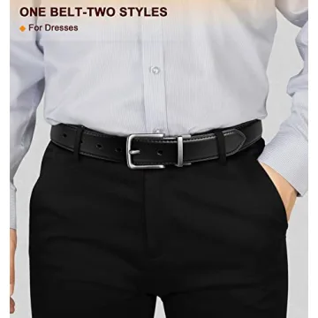 BULLIANT Men's Reversible Belt for Casual and Dress Wear
