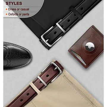 BULLIANT Men's Reversible Belt for Casual and Dress Wear