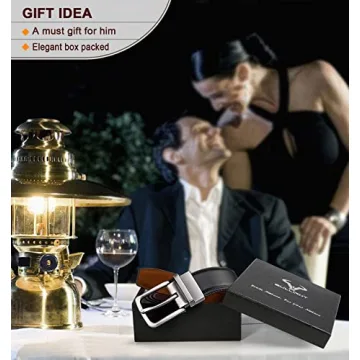 BULLIANT Men's Reversible Belt for Casual and Dress Wear