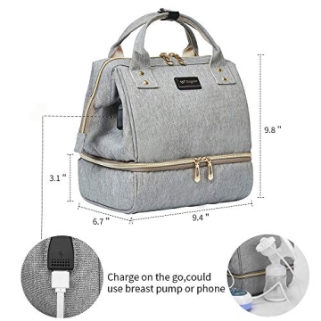 Stylish GOGOSO Breast Pump and Cooler Bag for Moms