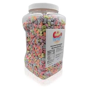 Sarah's Candy Factory Assorted Dehydrated Marshmallow Bits in Jar, 1lb