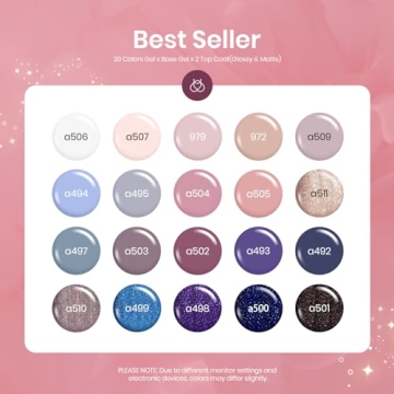 Beetles Winter Gel Nail Polish Kit 23Pcs for Gorgeous Nails