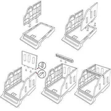 LabelRange Label Holder for Rolls and Fanfold Labels - Desktop Label Printer Accessory