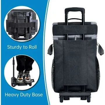 72-Can Insulated Rolling Cooler for Outdoor Adventures