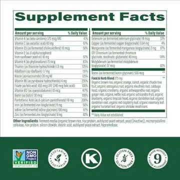 MegaFood Womens Multivitamin One Daily - Multivitamin for Women - Vitamin C, Vitamin D, Iron & B Vitamins - Bone, Energy Metabolism & Immune Support - Vegetarian, GlutenFree - 90 Tablets, 90 Servings