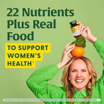 MegaFood Womens Multivitamin One Daily - Multivitamin for Women - Vitamin C, Vitamin D, Iron & B Vitamins - Bone, Energy Metabolism & Immune Support - Vegetarian, GlutenFree - 90 Tablets, 90 Servings