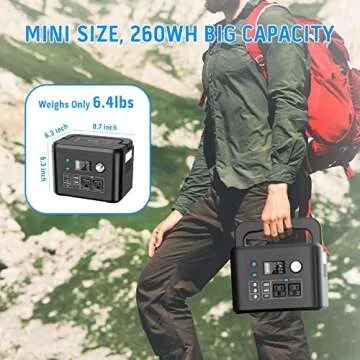 Portable Power Station 350W for Camping and Emergencies